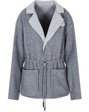 Giorgio Armani Jacke mit Kordelzug - Grau