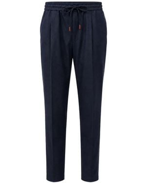 Jacob Cohen Drawstring-Waist Tapered Trousers - Blue