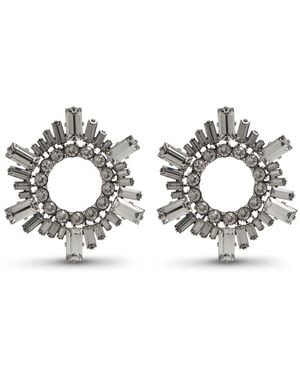 AMINA MUADDI Mini Begum Crystal-Embellished Earrings - Metallic