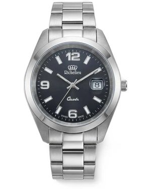 Richelieu Swiss Date-Window 41Mm Watch - Grey