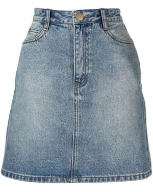 BAPY BY *A BATHING APE® Ausgeblichener Jeansrock - Blau