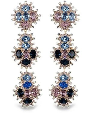 Jennifer Behr Belenda Crystal-Embellished Drop Earrings - White
