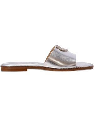 Kotris Sandals Horseshoe-Detail Leather Sandals - White