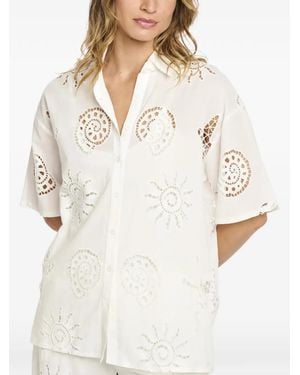 Miss June Camisa Kyle Con Aberturas - Neutro