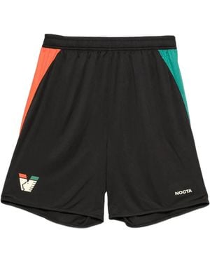 VENEZIA FC Home Logo-Detail Panelled Shorts - Black