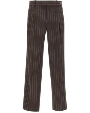 Drole de Monsieur Bundfaltenhose mit Nadelstreifen - Grau