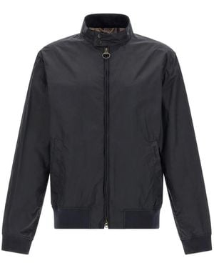 Barbour Ribbed Knit Royston Jacket - Blue