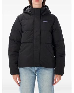 Patagonia Quilted Hooded Jacket - Black