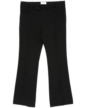 Ernest W. Baker Pressed-Crease Flared Pants - Black