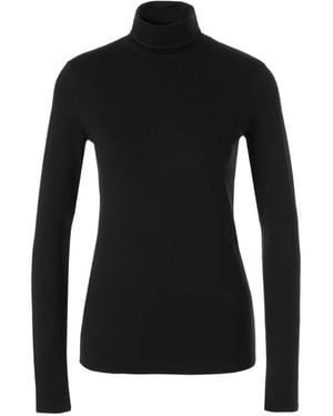 Marc Cain Long-Sleeve Roll-Neck T-Shirt - Black