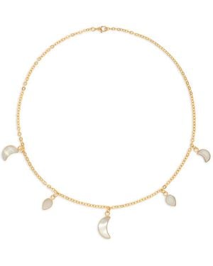 freya rose Moon Petite Necklace - Metallic
