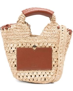 Ba&sh Ara Ara Crochet Tote Bag - White