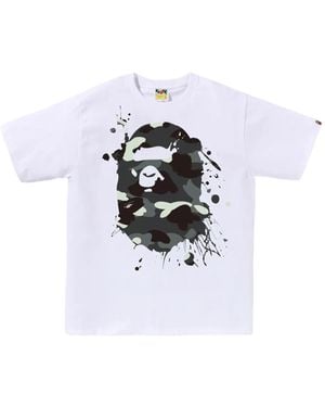 A Bathing Ape T-Shirt mit Logo-Print - Weiß