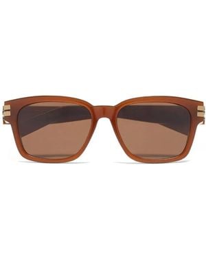 ZEGNA Square-Frame Tinted Sunglasses - Brown