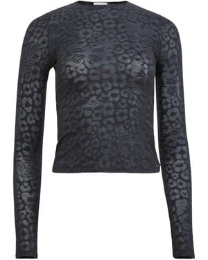 Fleur du Mal Floral-Print T-Shirt - Blue