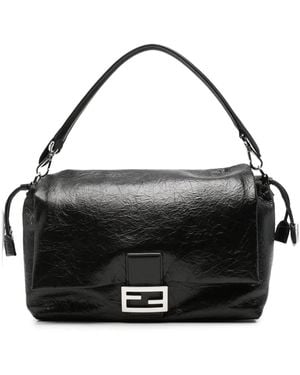 Fendi Large Baguette Tote Bag - Black