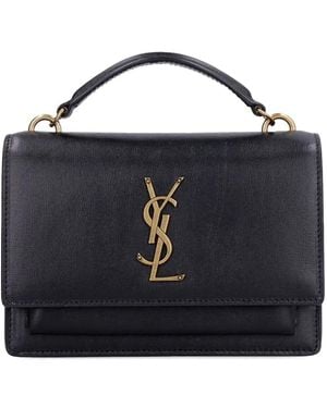 Saint Laurent Sunset Shoulder Bag - Black