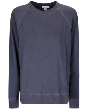 James Perse Raglan-Sleeve Sweatshirt - Blue