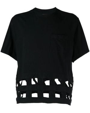 Kapital Windowpanel Jersey T-shirt - Black