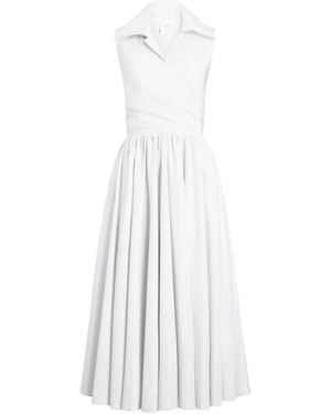 Patou Draped Midi Dress - White
