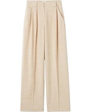 Claudie Pierlot Broek Met Geplooid Detail - Naturel