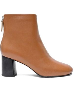 3.1 Phillip Lim Nadia Block-Heel Boots - Brown