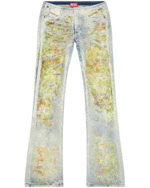 DIESEL D-Shark Bootcut Jeans - Blauw