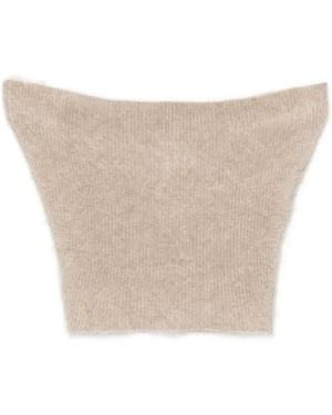 ABSOLUT CASHMERE Litha Cashmere Strapless Top - White