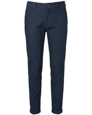 Re-hash Cuffed Slim-Fit Jeans - Blue