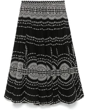 Charo Ruiz 'Livvy' Long Skirt - Black
