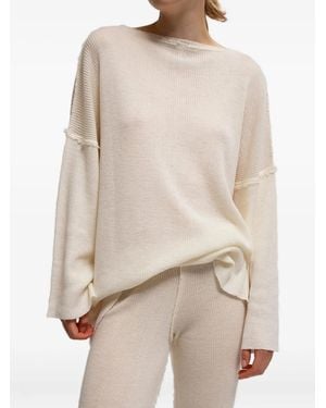 Gudrun & Gudrun Billa Long-Sleeved Knit Top - Natural