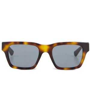 Gucci Tortoiseshell-Pattern Sunglasses - Blue
