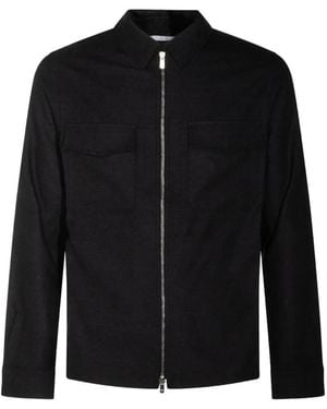 Marco Pescarolo Zip-Up Chest-Pocket Jacket - Black