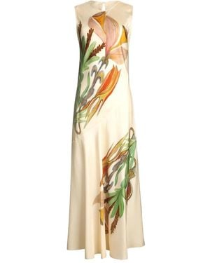 Ulla Johnson Gaea Midi-Jurk Met Bloemenprint - Metallic