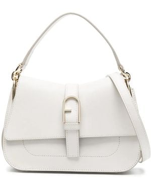 Furla Flow レザーハンドバッグ M - ホワイト