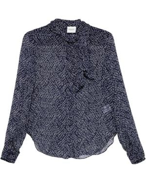 Isabel Marant Midnight Viscose Leona - Blue