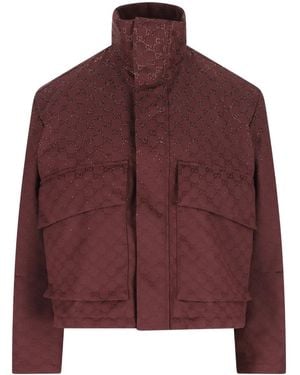 Gucci Logo Jacket - Purple
