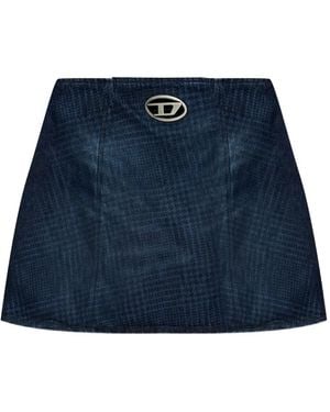 DIESEL De-Sweny-S1 Denim Mini Skirt - Blue
