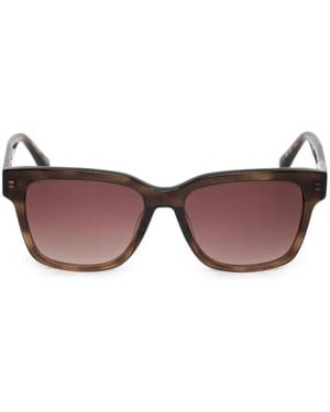 Barbour Tortoiseshell-Effect Square-Frame Sunglasses - Brown