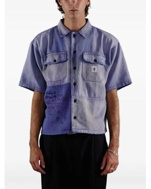 Paly Hollywood Herringbone Shirt - Blue