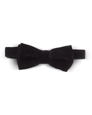 Eton Nœud Papillon En Velours - White
