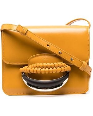 Chloé Kattie Leather Cross Body Bag - Orange