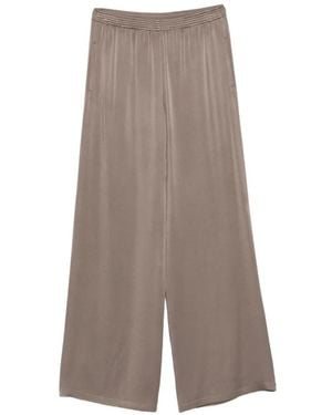 Fabiana Filippi Elasticated-Waist Palazzo Trousers - Grey