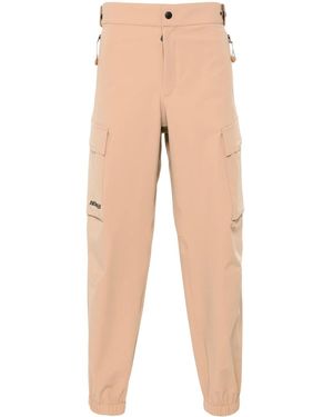 Moncler ロゴ テーパードパンツ - ナチュラル