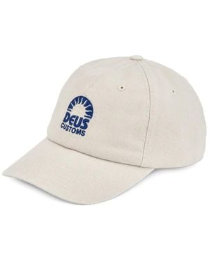 Deus Ex Machina Logo-Embroidered Baseball Cap - White