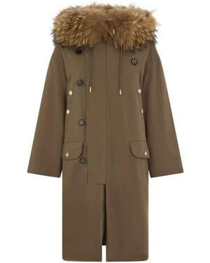 Philipp Plein Parka Mit Faux Fur-Besatz - Natur