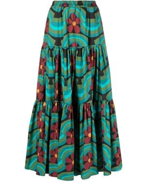 La DoubleJ Big Tiered Skirt - Green
