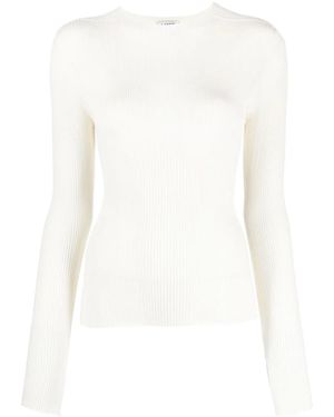 Lanvin Long-Sleeve Knitted Top - White