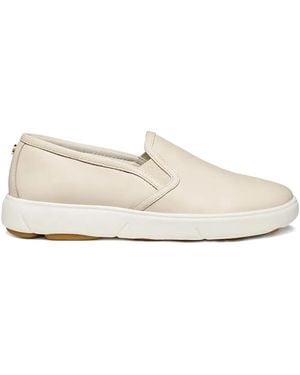 Geox Leather slip-on sneakers - Weiß