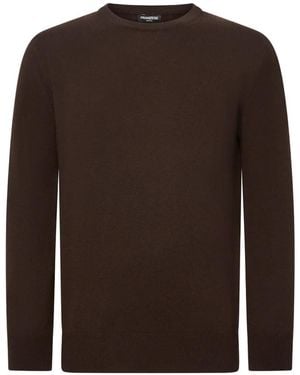 Franzese Collection Gerippter Kaschmirpullover - Braun